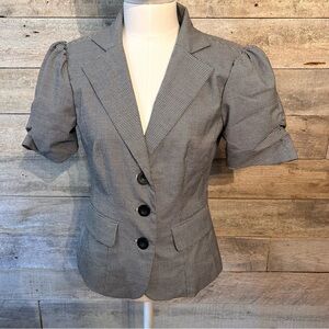 💥5/$25 Suzy Shier black & white women’s houndstooth y2k jacket in size medium